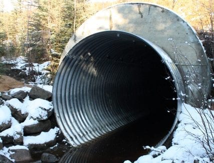 Reline project with rustproof structural plate culvert