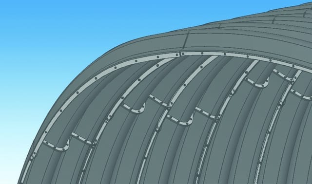 4-flange structural tunnel liner illustration