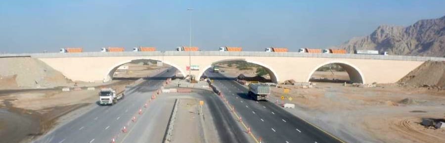Shammal Bridge near Dubai, United Arab Emirates