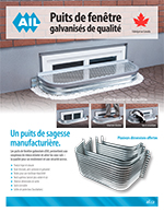 Brochure sur les puits de fenêtre galvanisés de qualité d'AIL
